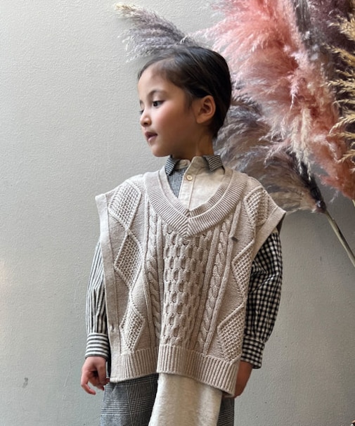 Organic Cotton Knit Vest