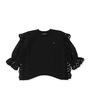 Smoothand Cutwork Pullover