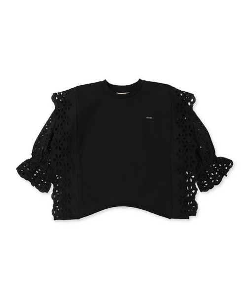 Smoothand Cutwork Pullover