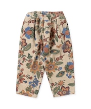 Botanical Print Corduroy Pants