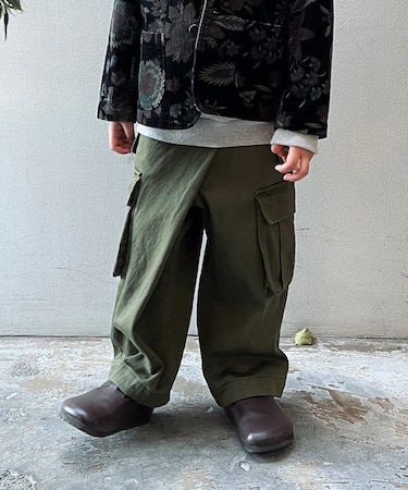 Satin Wrapped Cargo Pants