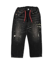 Black Denim Easy Pants