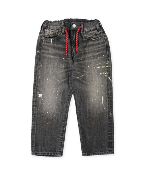 Black Denim Easy Pants