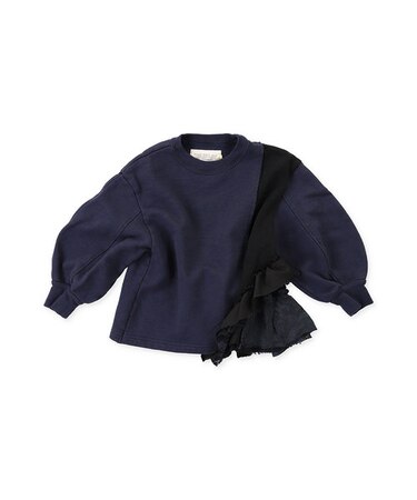 Assymetry Frill Sweatshirt