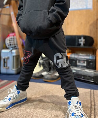 Side Logo Print Long Pants