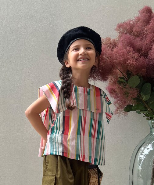 Dobby Striped Blouse