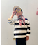 Cotton Knit Striped Long Sleeve Tee