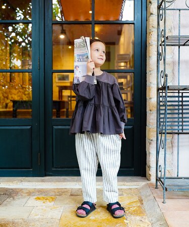 Smooth Cotton Jersey Tiered Tee