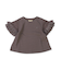 Smooth Cotton Jersey and Frill Sleeve Tee