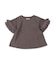 Smooth Cotton Jersey and Frill Sleeve Tee