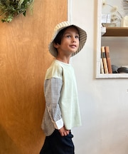 Smooth Cotton Jersey and Striped Long Sleeve Tee