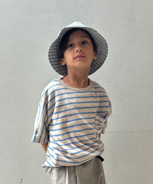 Pile Striped Pocket Tee