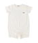 Baby Smooth Cotton Jersey and Back Logo Rompers