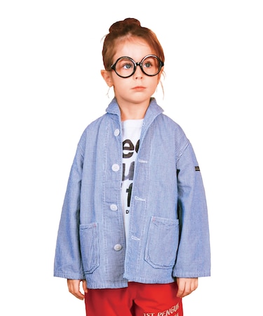 Indigo Houndstooth Jacket