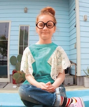 Vintage Cotton Jersey Ruffled Tee