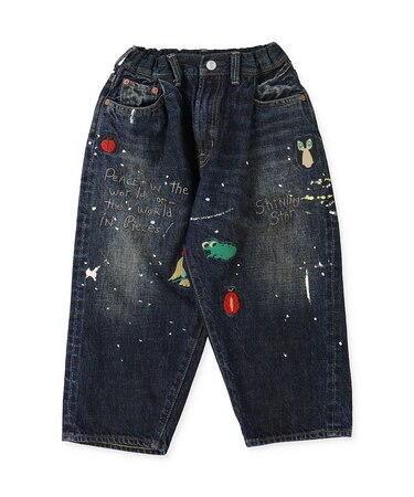 12oz HOME MADE Denim Embroidered Pants