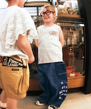 8oz Denim Switching Design Pants