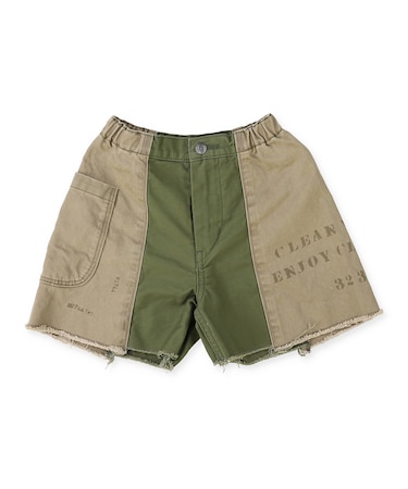 Back-satin Switching Design Shorts