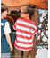 Wide Striped SNOOPY Tee