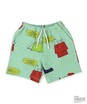 SNOOPY Full-pattern Sweat Shorts