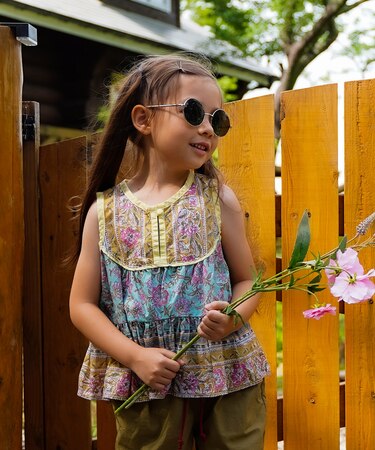 Indian-like Print Blouse