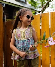 Indian-like Print Blouse