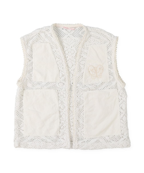Knit Lace Embroidery Pullover