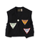 Uneven-nep Vintage Vest