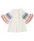 Colorful Tape Flare-sleeve Tee