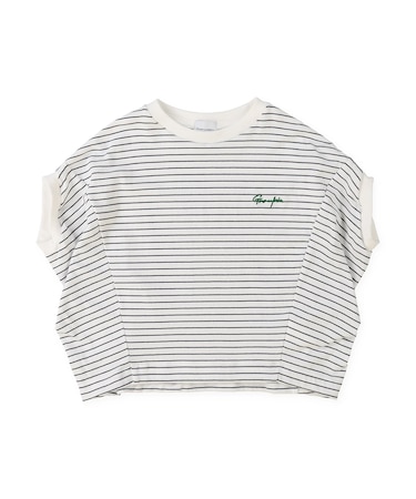 Striped and Tent-sleeve Tee