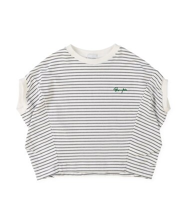 Striped and Tent-sleeve Tee