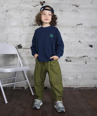 Back-satin Graffity Balloon Pants