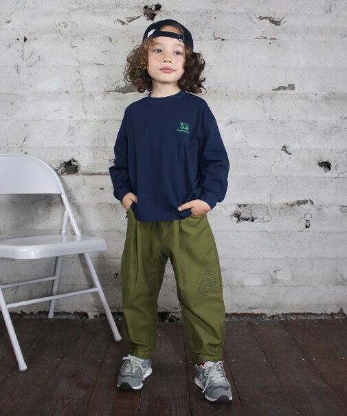 Back-satin Graffity Balloon Pants