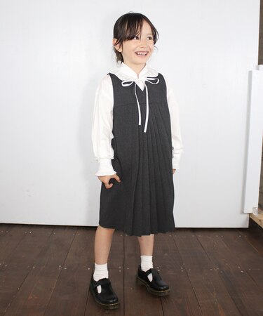 LANATEC Twill and Pleated Front Dress