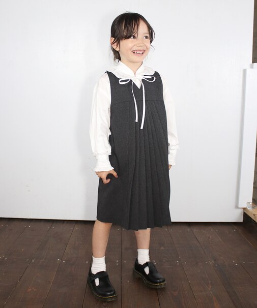 LANATEC Twill and Pleated Front Dress