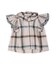 Cotton Linen Ruffled Blouse