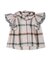 Cotton Linen Ruffled Blouse