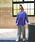 Spec-dyed Pile Long Sleeve Sweatshirt