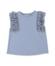 Smooth Cotton Jersey Lace Tee