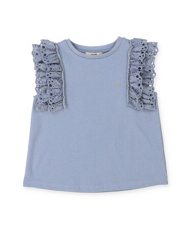 Smooth Cotton Jersey Lace Tee