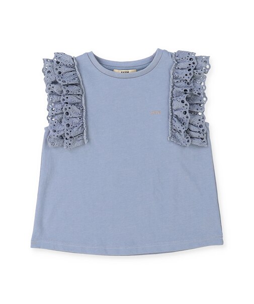Smooth Cotton Jersey Lace Tee