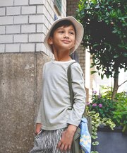 Recycled Cotton Striped Long Sleeve Tee