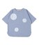 Smooth Cotton Jersey Dot Elbow-length Sleeve Tee