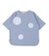 Smooth Cotton Jersey Dot Elbow-length Sleeve Tee
