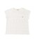 Scalloped Jacquard French-sleeve Tee