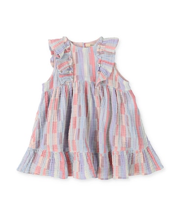 Baby Striped Double Cloth Frill Dress