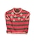 Striped Button Sleeveless Tee