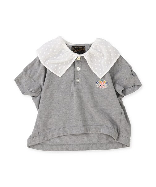 Pique Ruffled Polo Shirt