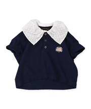 Pique Ruffled Polo Shirt