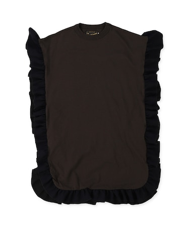 Cotton Jersey Ruffled Dress
